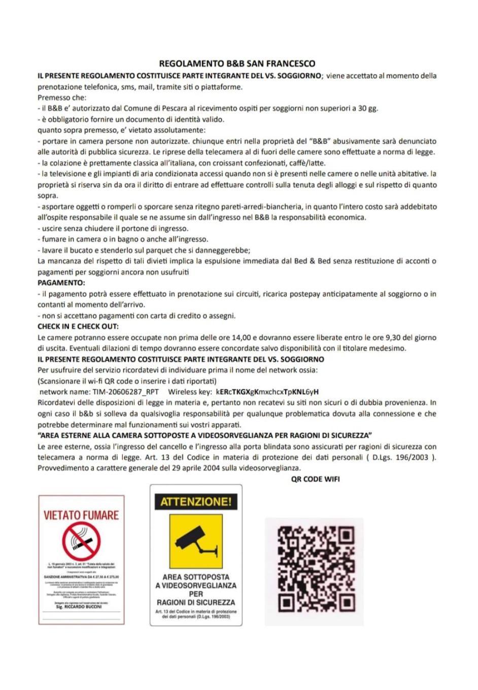B&B San Francesco Pescara Centro Zewnętrze zdjęcie